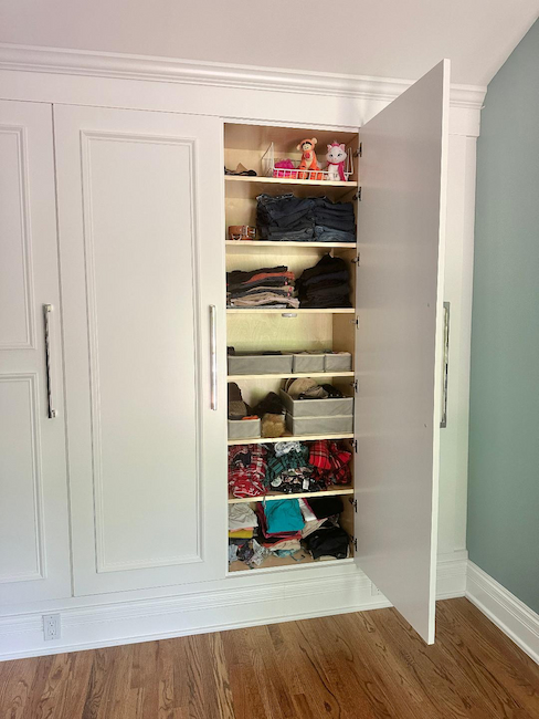 Added in a Built-In Closet in Cumming, GA