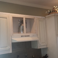 Stove Hood Cabinet Refacing Before 0