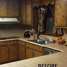 1-Kitchen Cabinet Refacing Before 4